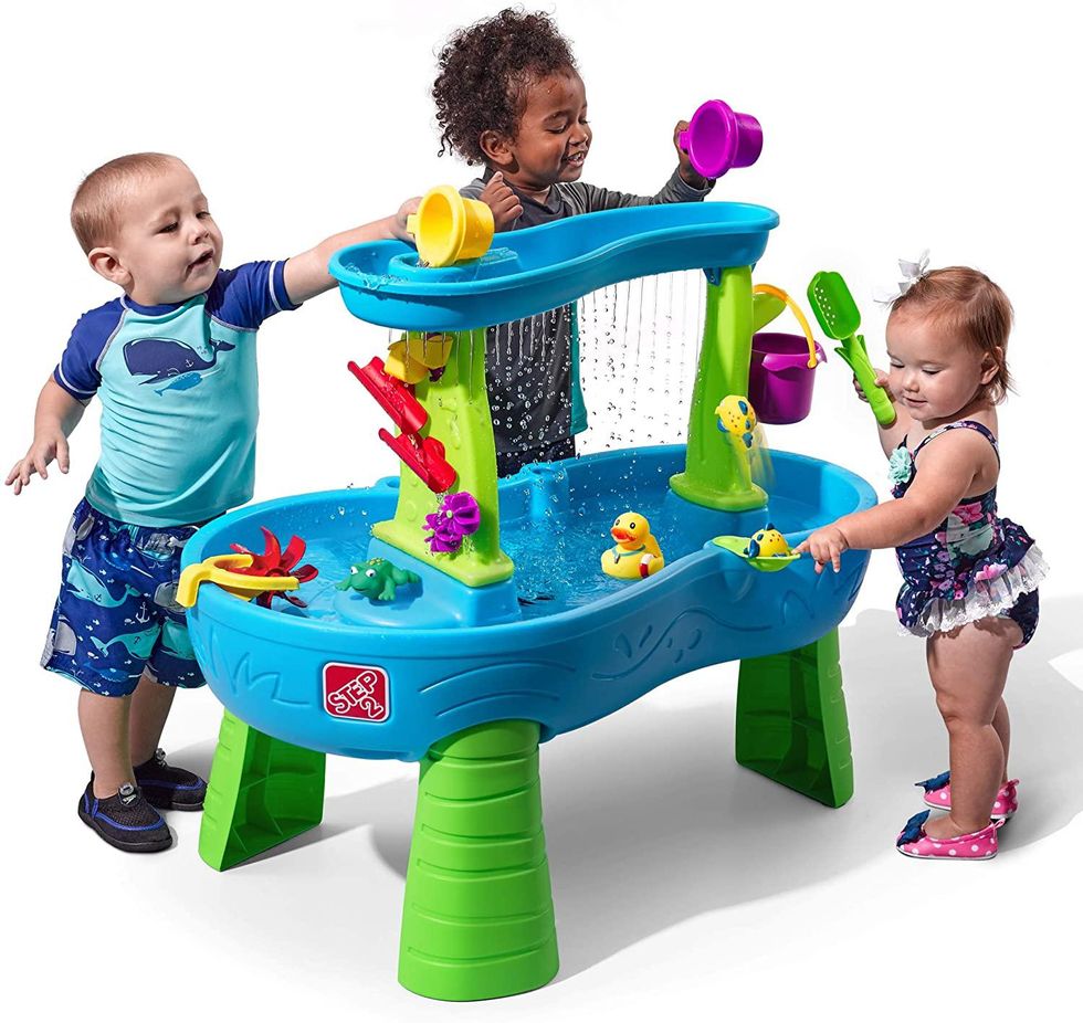 Step2 rain showers splash pond water table
