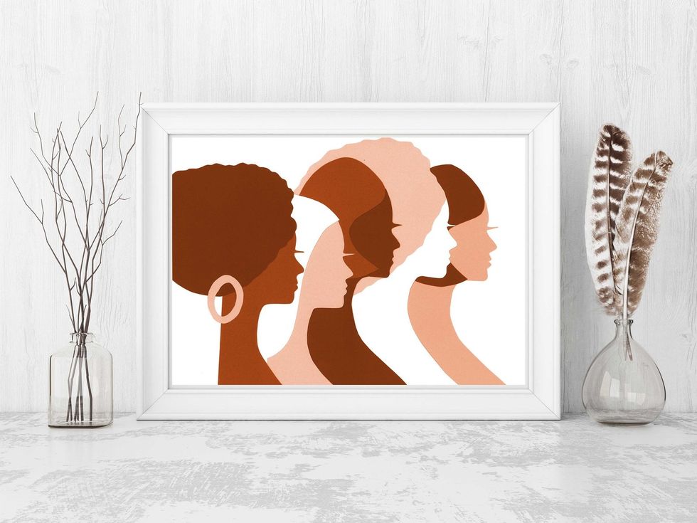 Womens march, Women of color, Retro Art,