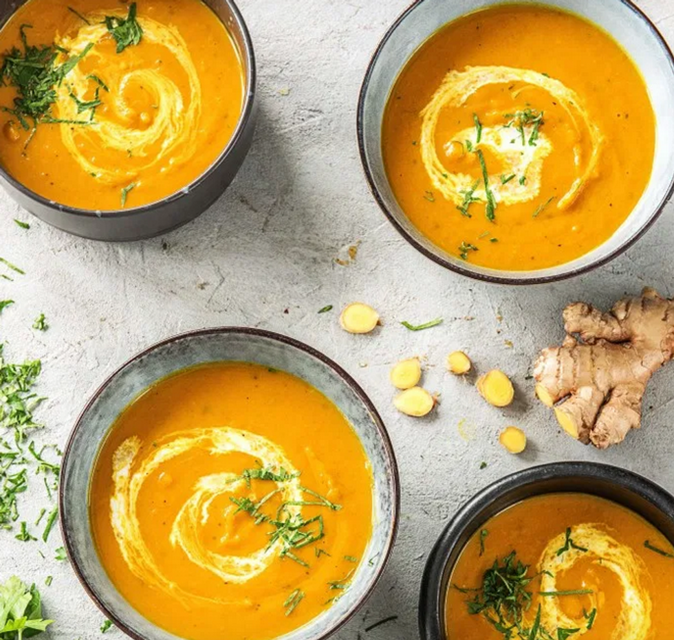 Slow cooker butternut squash soup