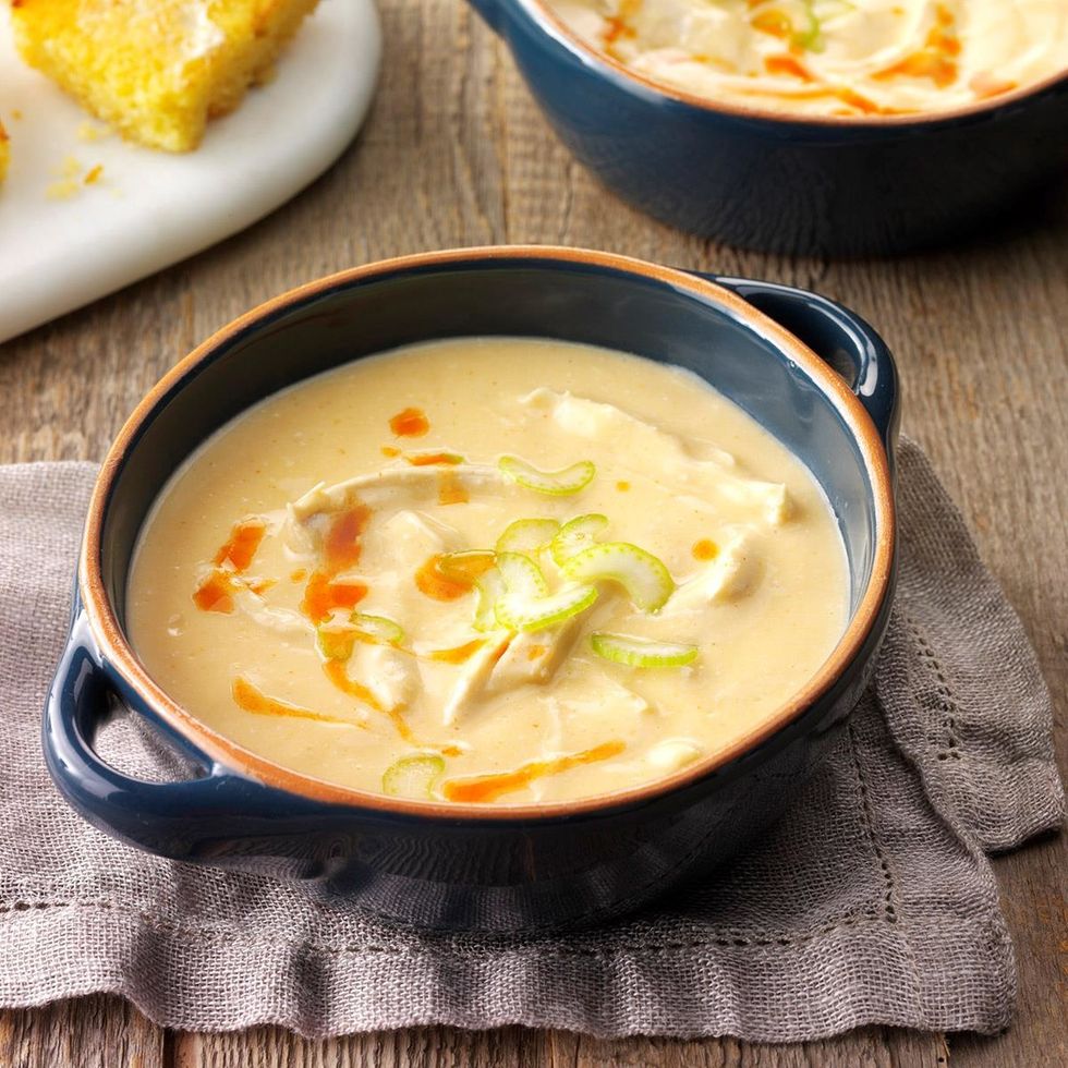 Buffalo chicken wing soup