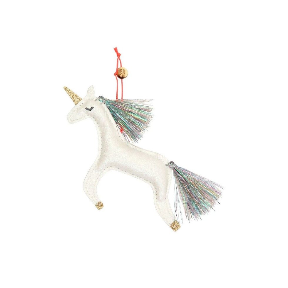 Meri Meri unicorn glitter fabric tree decoration