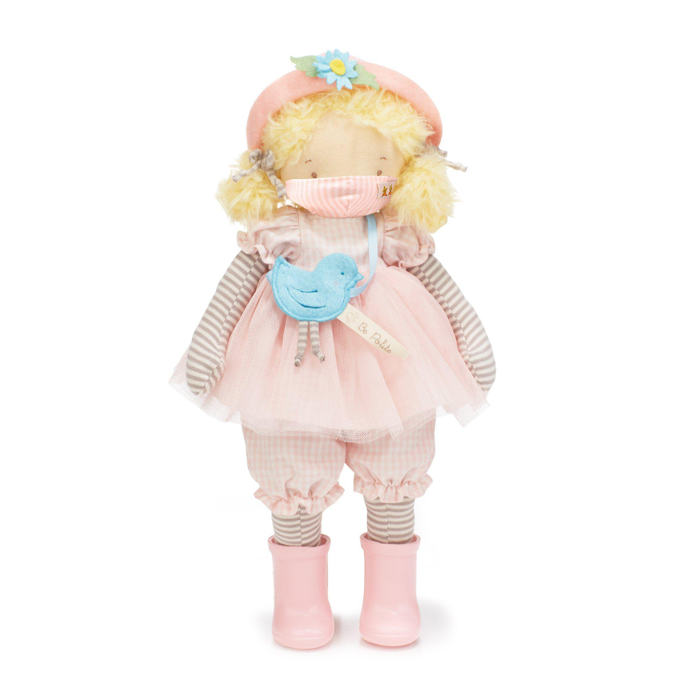 Bunnies by the Bay Elsie girl friend doll with pinstripe mask