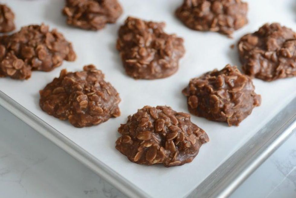 Peanut Butter Chocolate No Bake Cookies