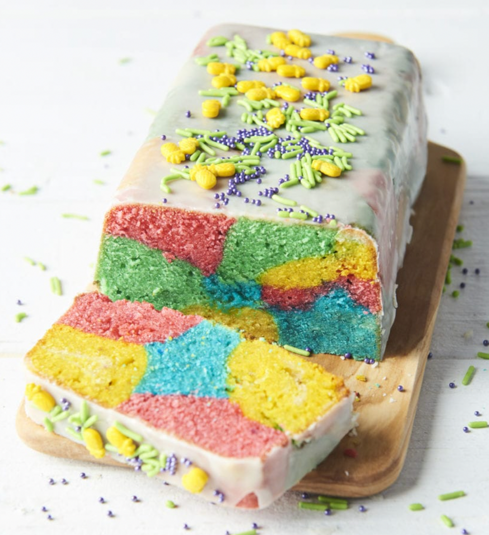 Rainbow Surprise Pound Cake
