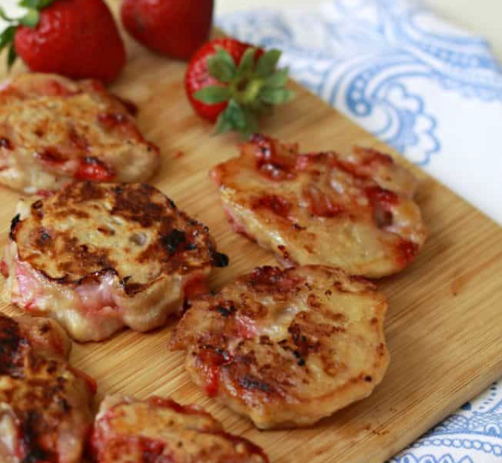 3-Ingredient Strawberry Pan Fritters