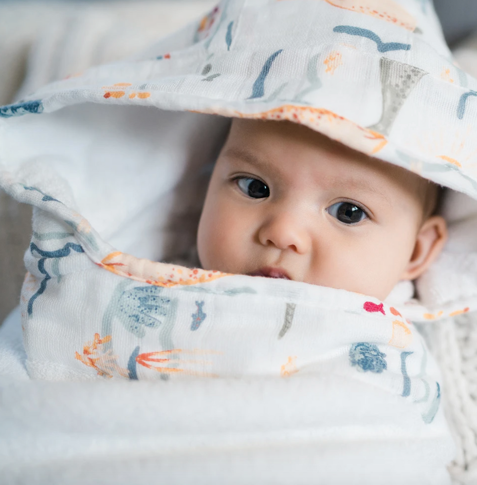 BEBE AU LAIT Narwhal Baby Hooded Towel