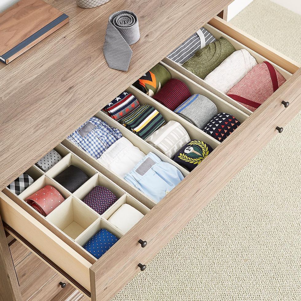 Linen Cambridge 8-Section Drawer Organizer