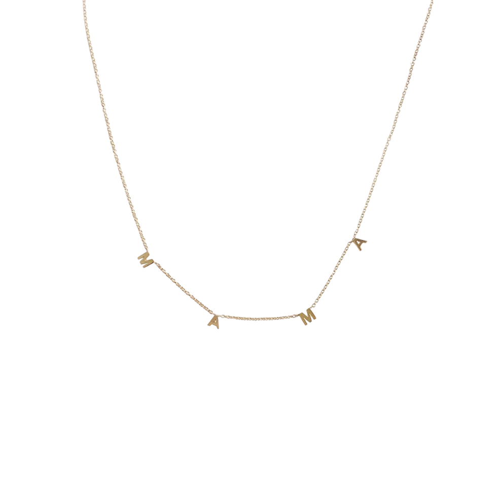 Kinn Studio dear kaia initial necklace - mama 