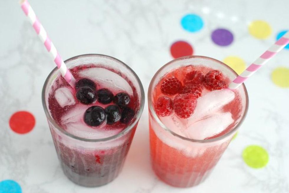 Frozen fruit soda