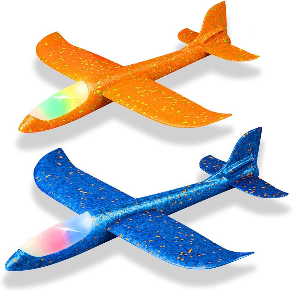LED Foam Throwing Airplanes