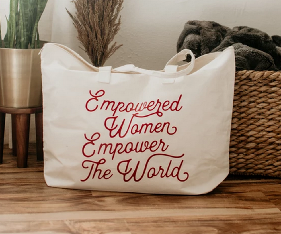 Empowered Women canvas tote bag