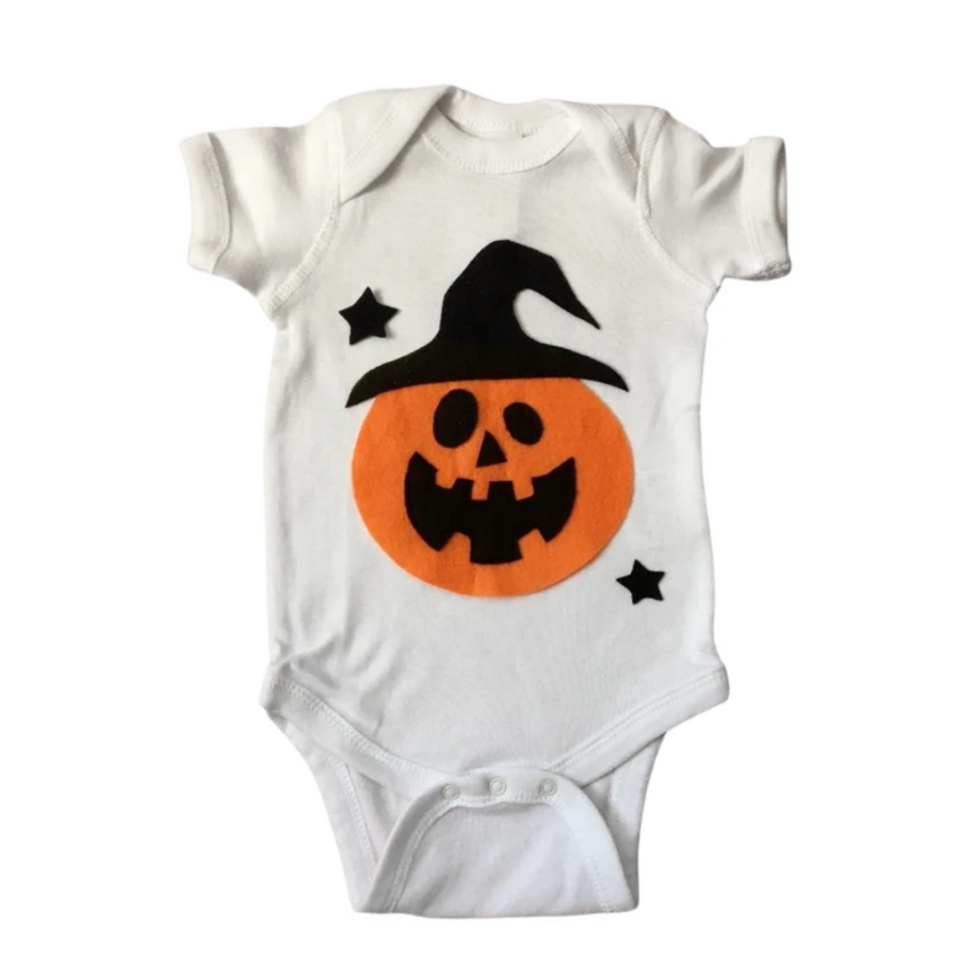 pumpkin witch onesie