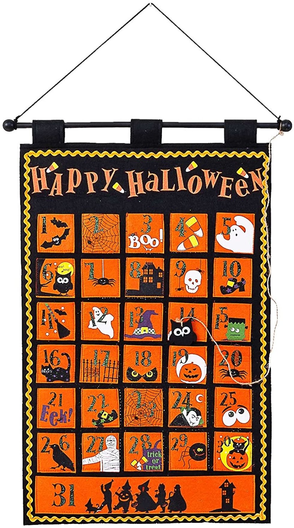 One Hundred 80 Degrees Halloween countdown calendar