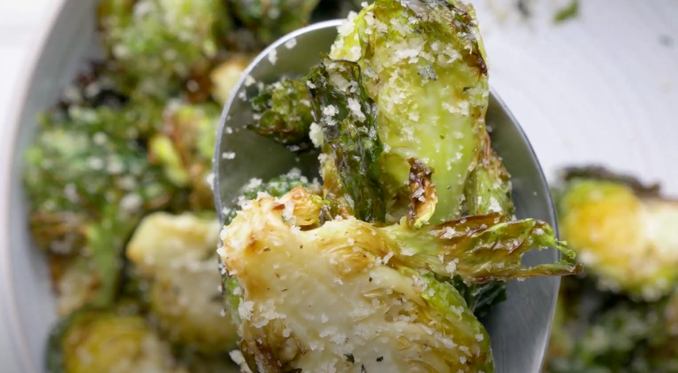 Garlic-rosemary brussels sprouts