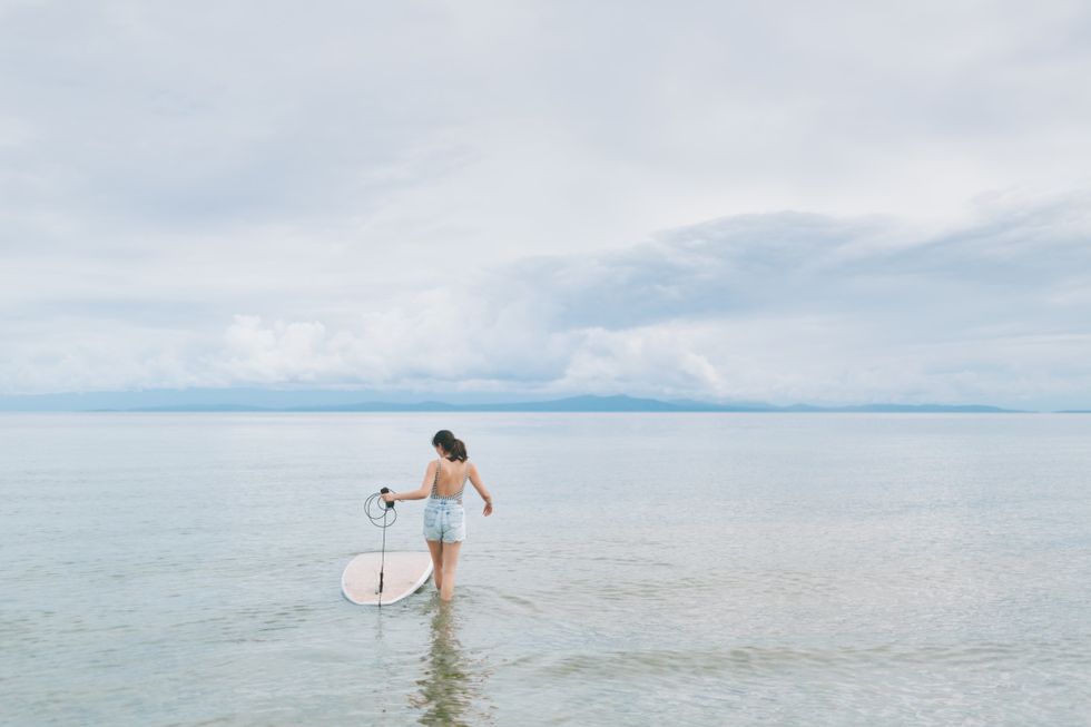 Paddle boarding