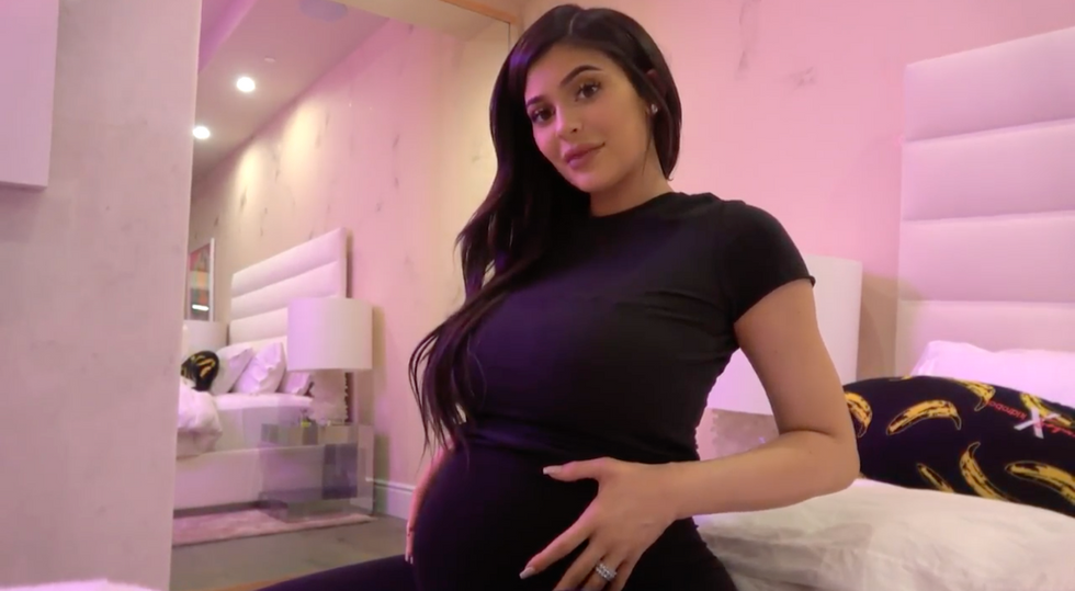 its official kylie jenner is a mama posts daughters birth announcement 1 Motherly