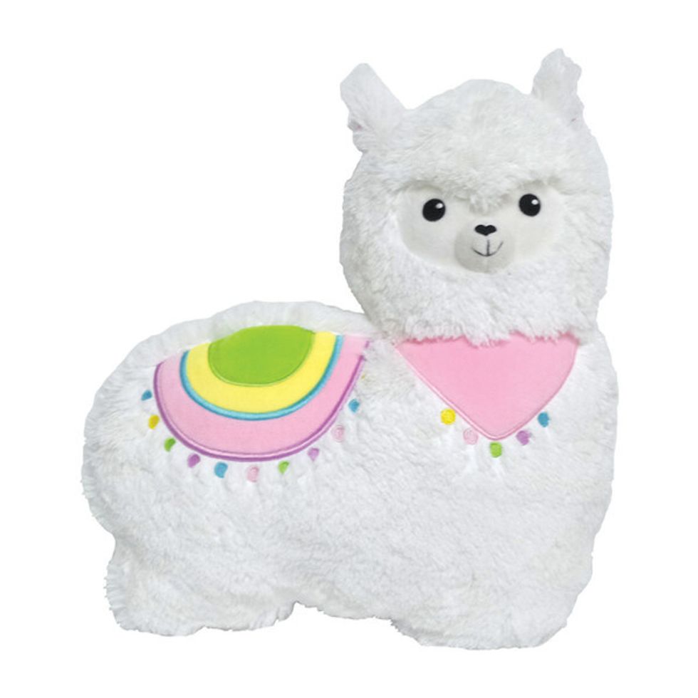 llama furry pillow