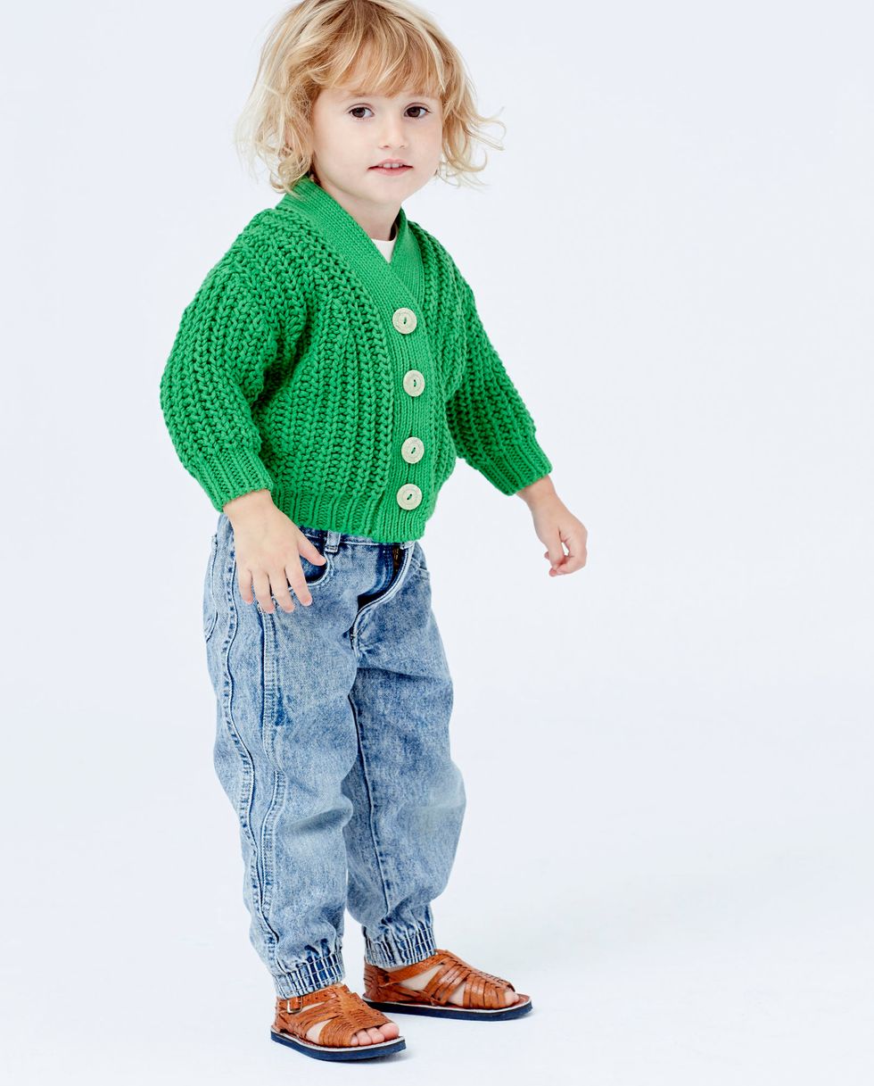 Babaa cardigan no18 wild fern