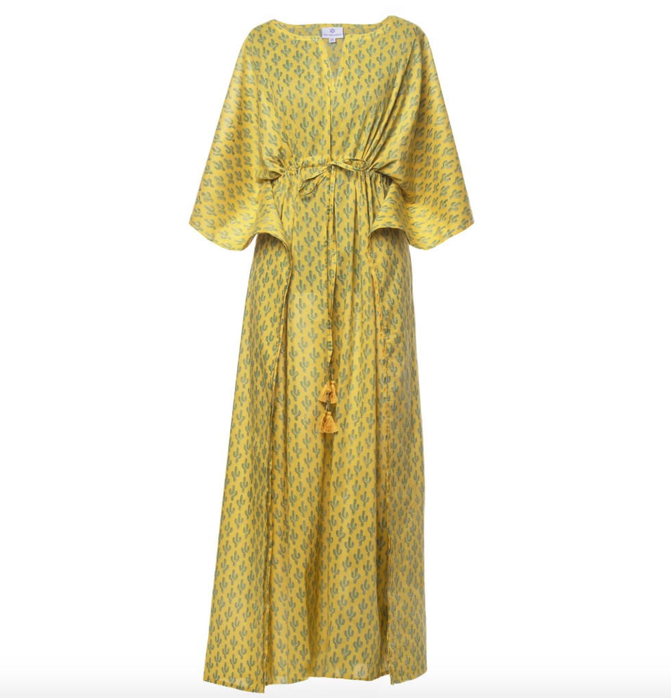 Pax Philomena PRICKLY PAX MARIGOLD CACTUS MAXI DRESS