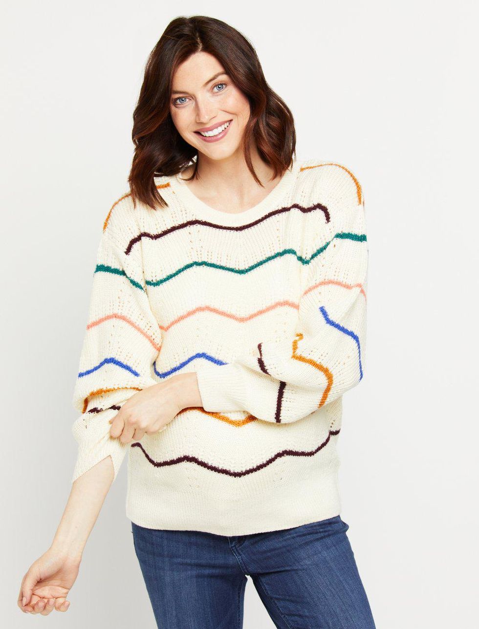 Motherhood Maternity Chevron Stripe Maternity Sweater