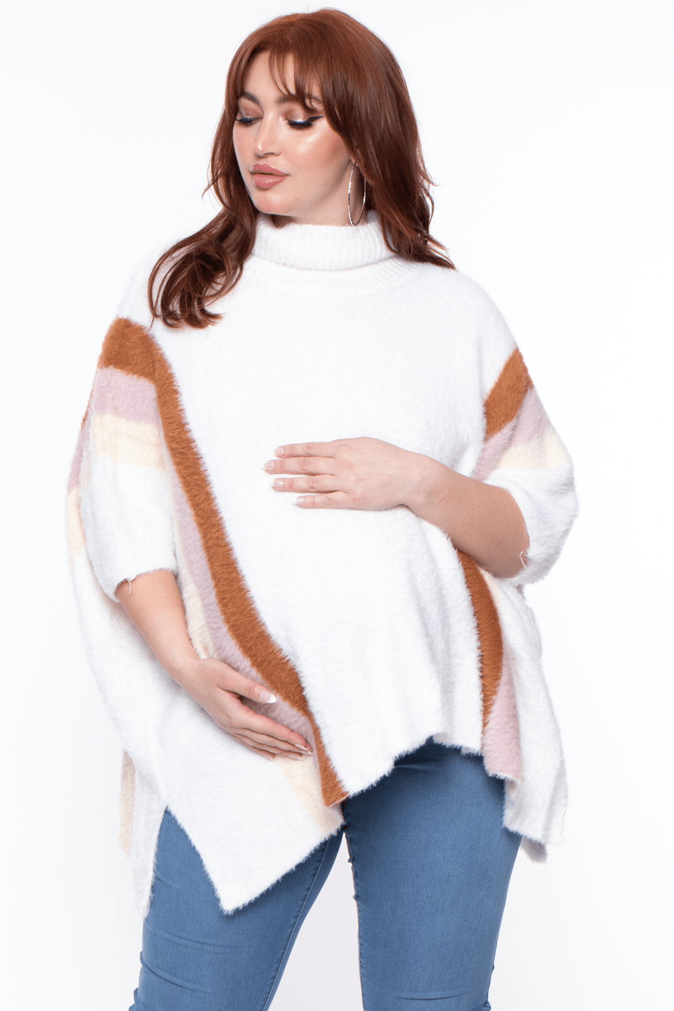 Bump Biddy Isabel Turtleneck Knit Poncho