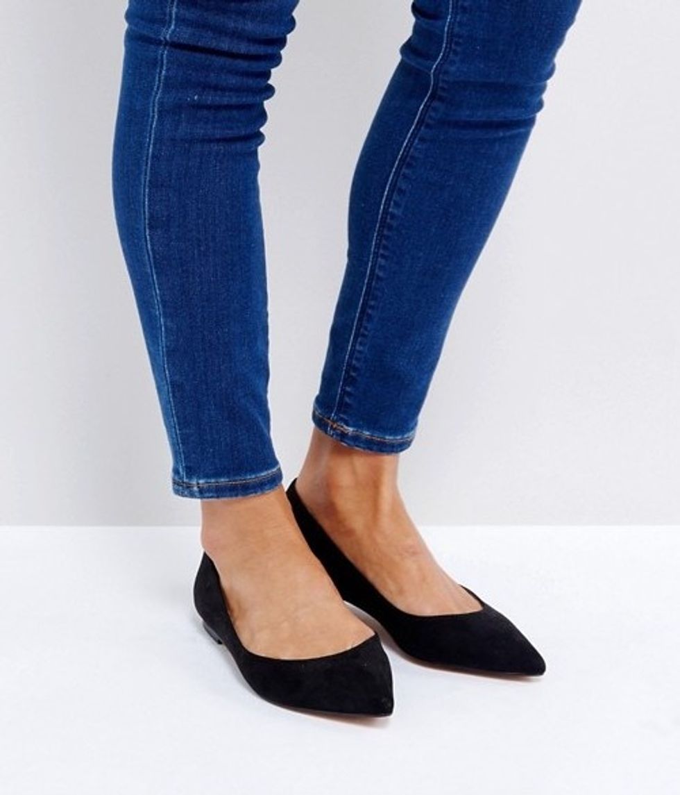 asos black pointed toe