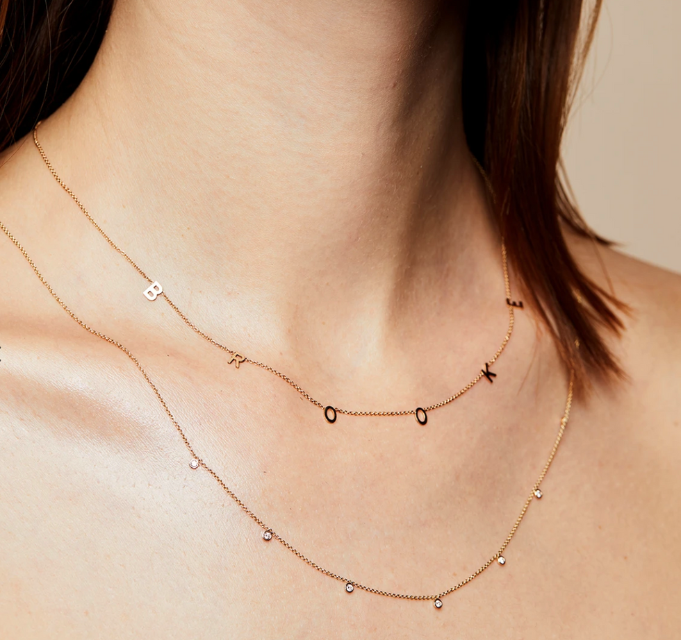 THE ORIGINAL SPACED LETTER NECKLACE
