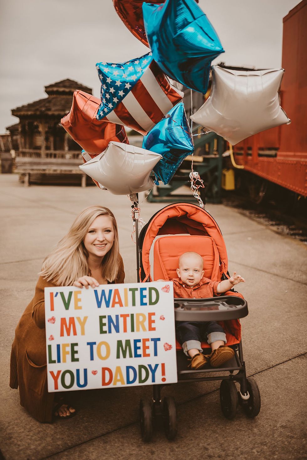 military dad and babys first meeting viral photos 0 Motherly