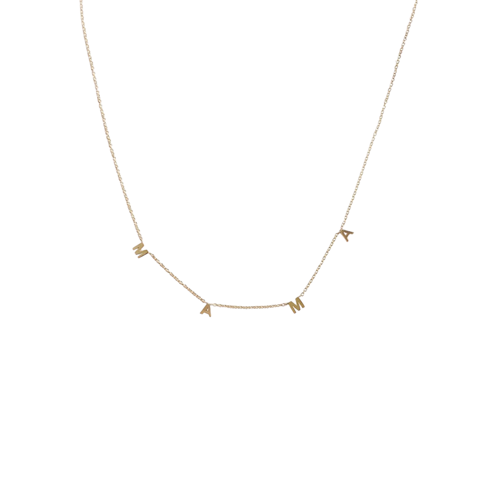 Kinn Studio dear kaia initial necklace - mama