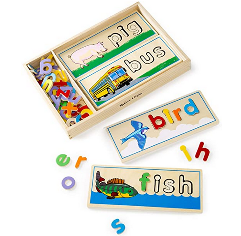 Melissa & Doug see + spell puzzle