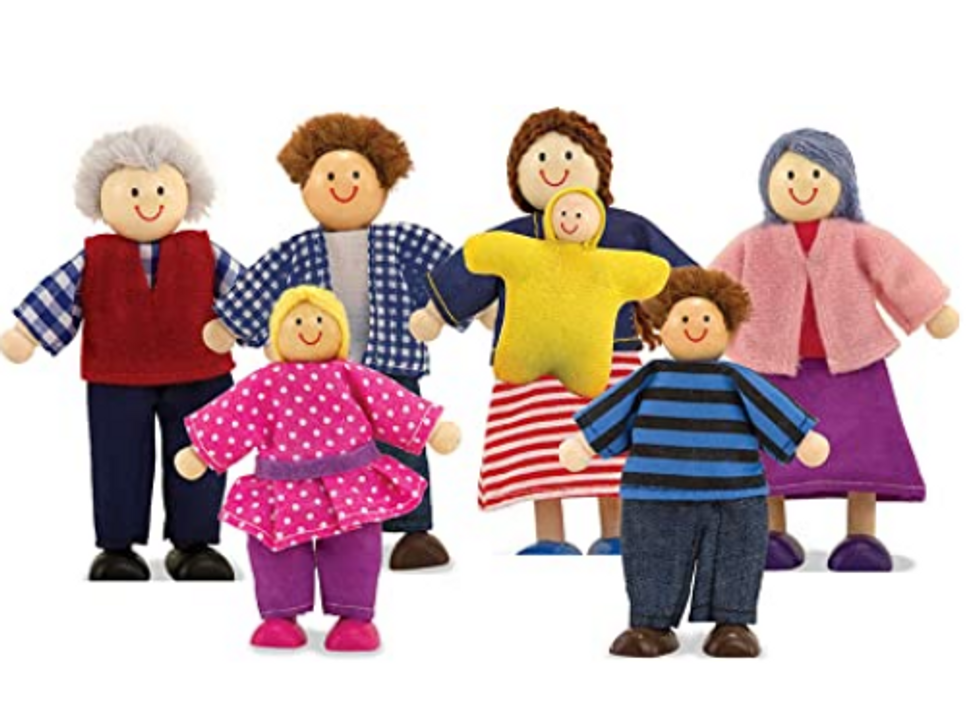 Melissa & Doug wooden doll family