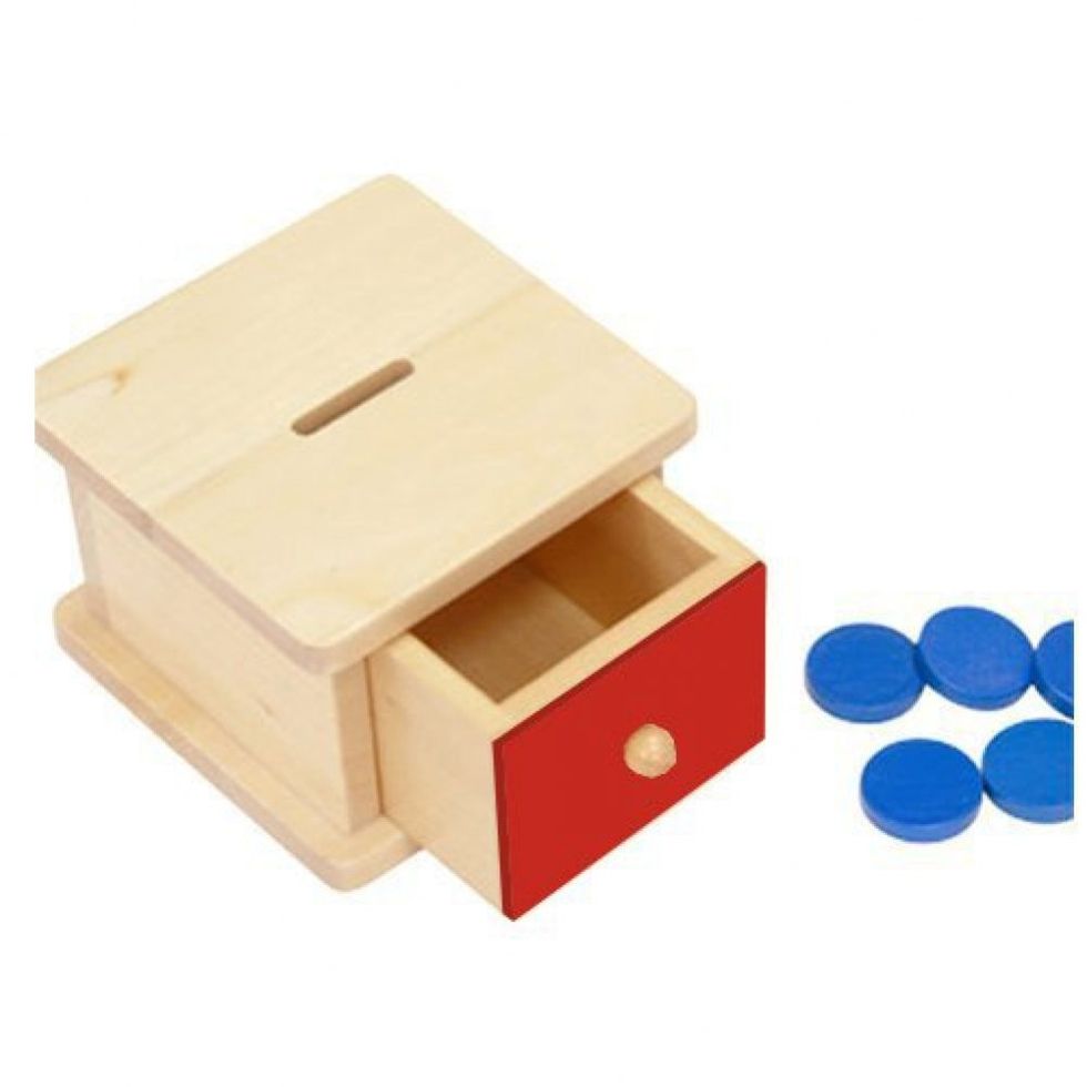 Elite Montessori infant coin box