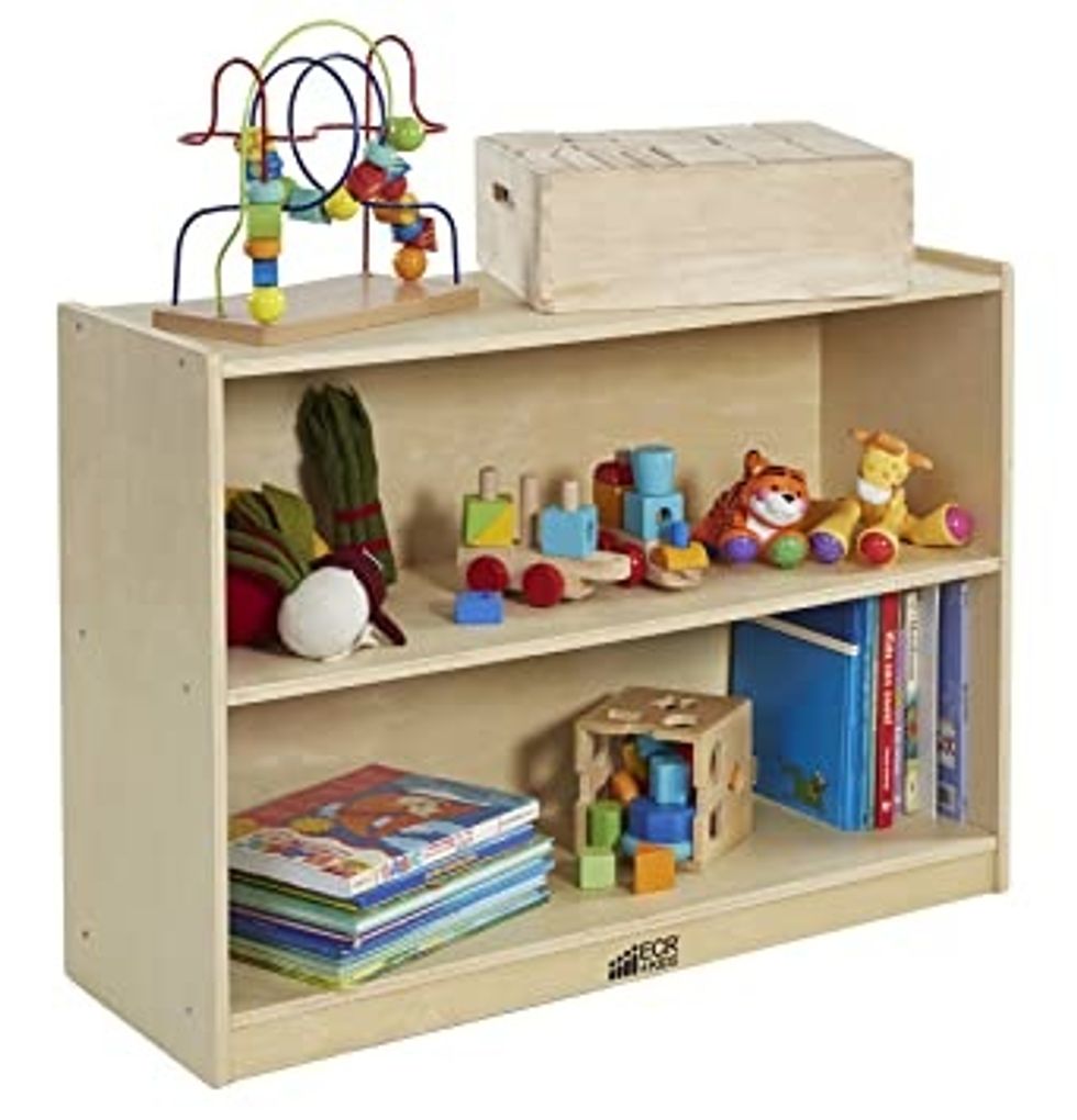 ECR4Kids 2-shelf storage cabinet