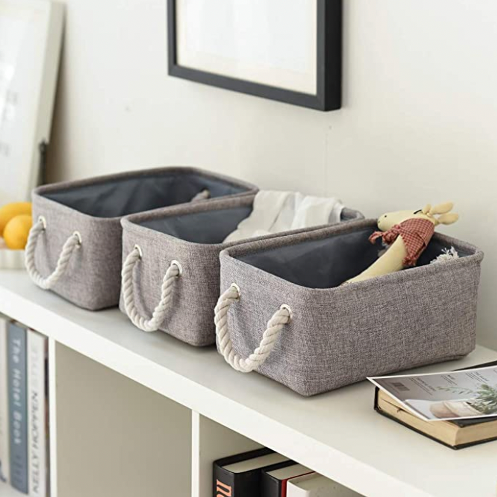 Fabric storage baskets