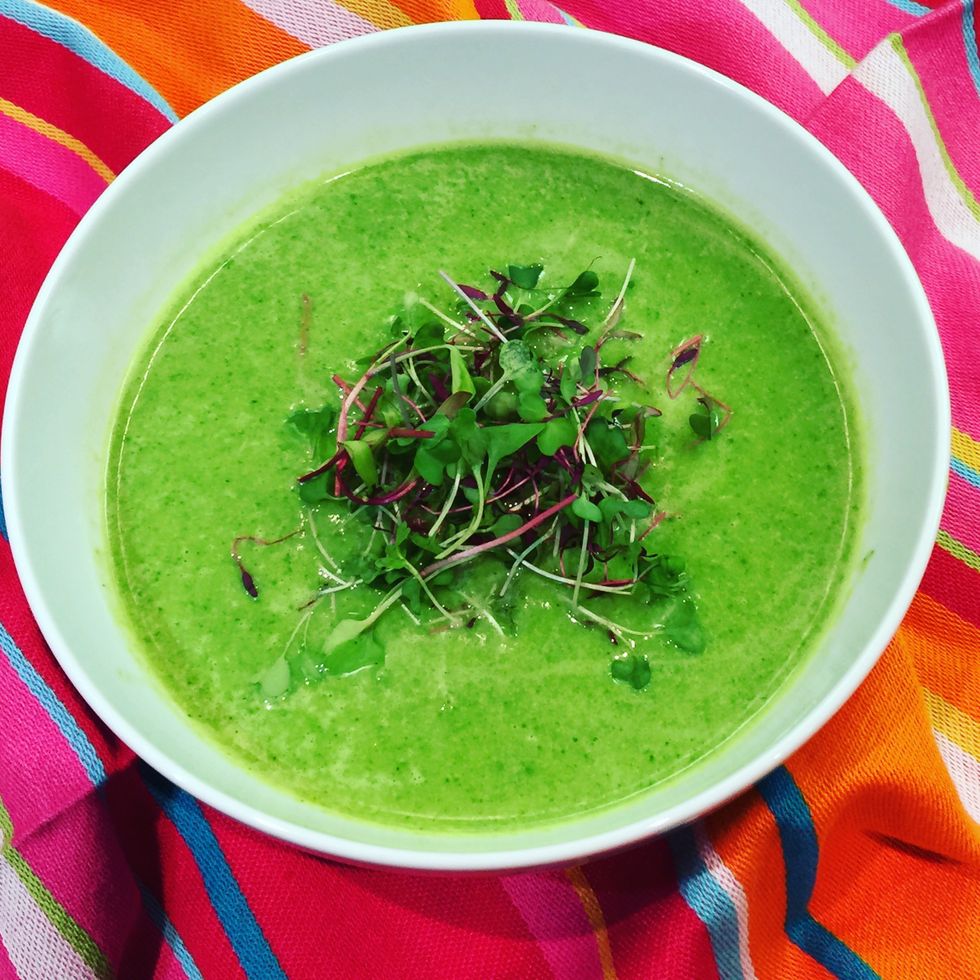 Creamy Asparagus-Artichoke Soup