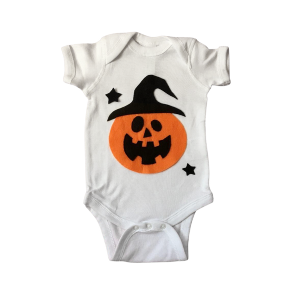 Pumpkin witch bodysuit