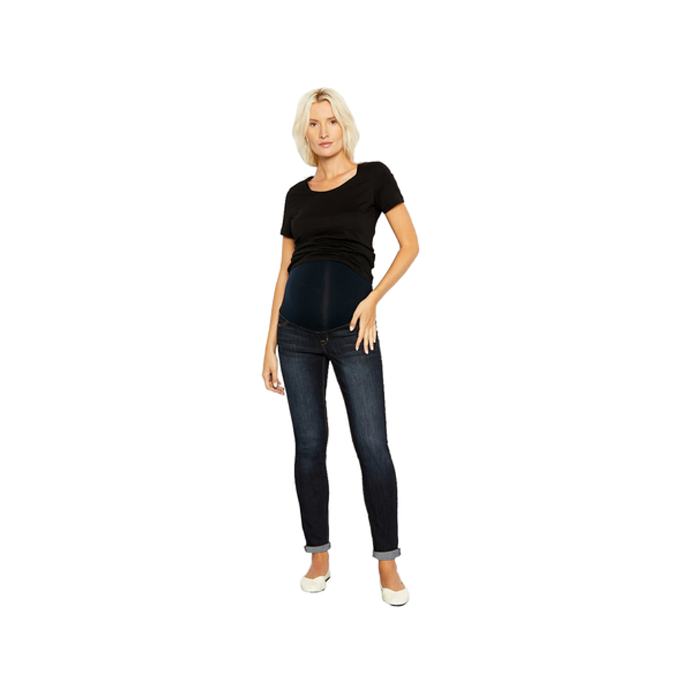 1822 Denim roll cuff maternity jeans