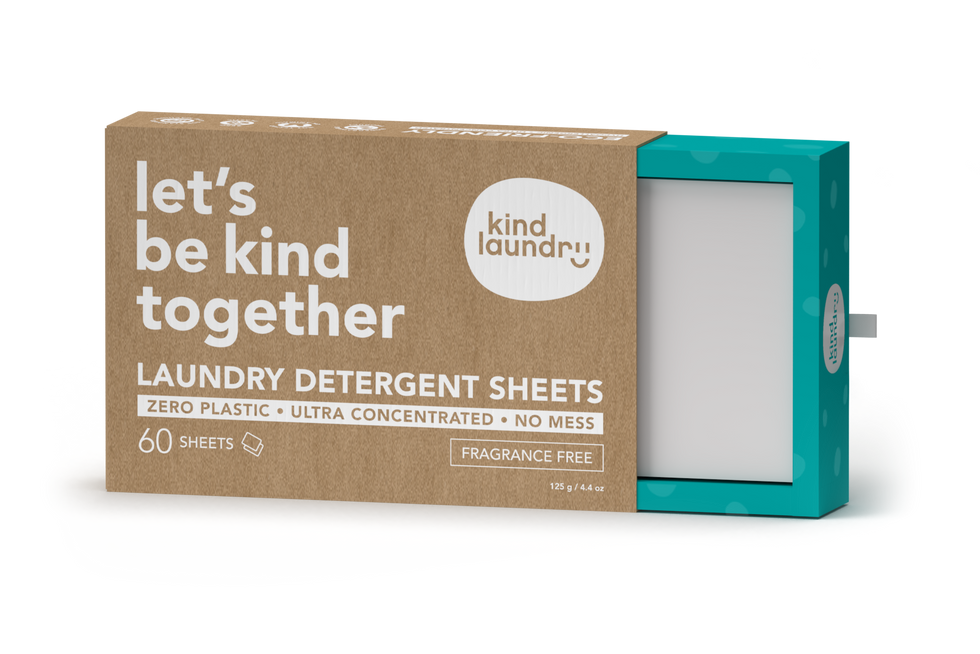 KIND LAUNDRY DETERGENT SHEETS - FRAGRANCE FREE