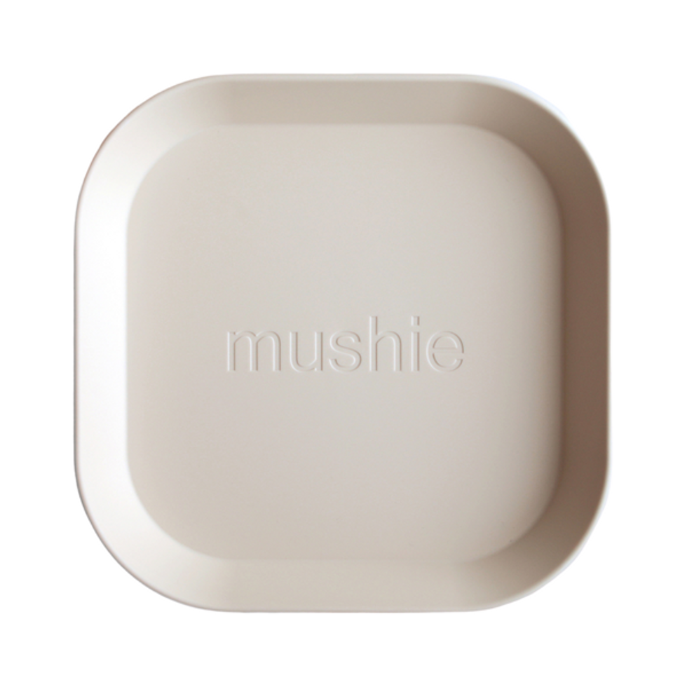 Mushie kids' square dinnerware plate set