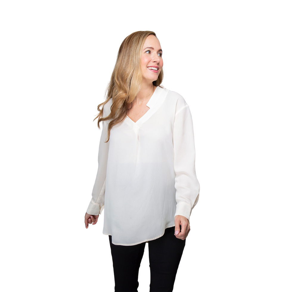 Superkin single collar maternity blouse