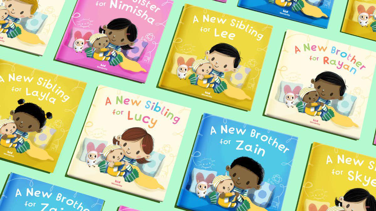 Wonderbly A New Sibling For You personalized book