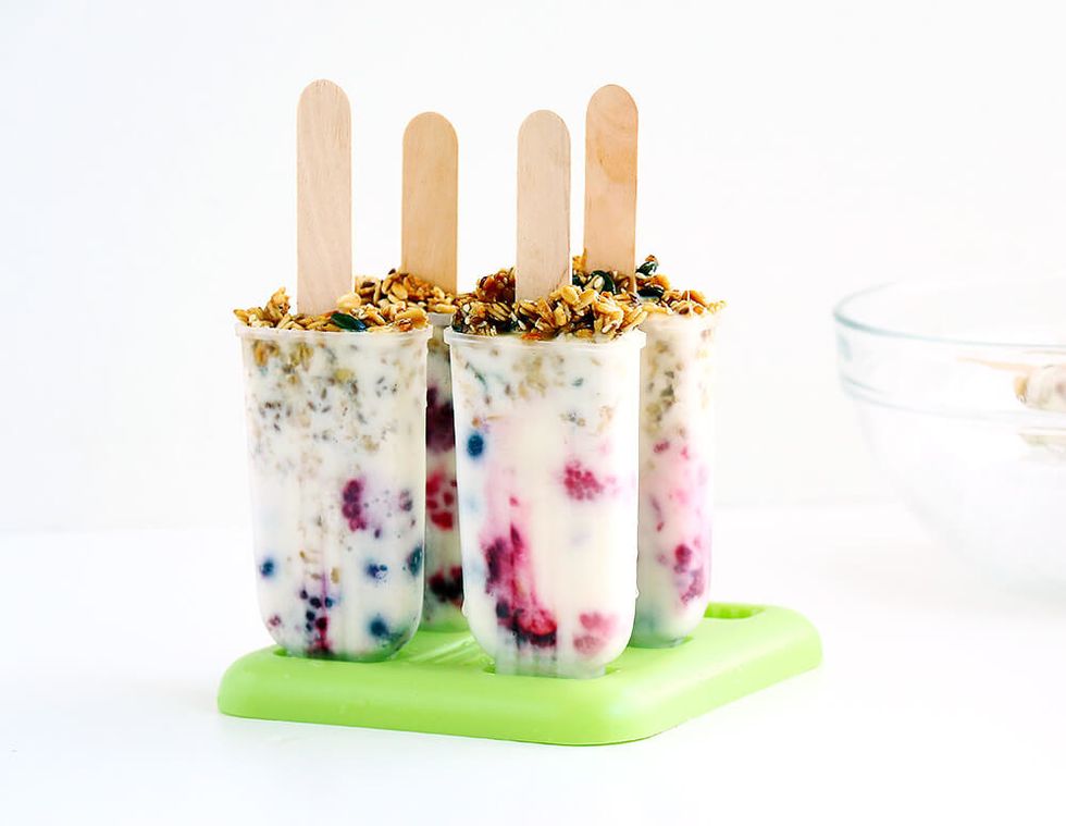 Easy Breakfast Yogurt Popsicles