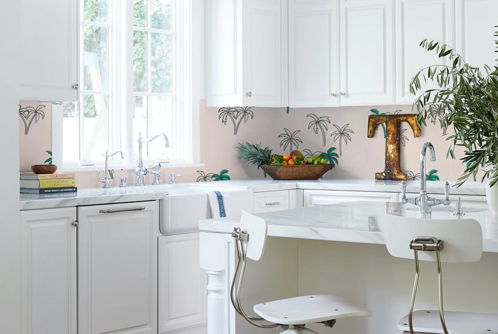 'PALMS' WALLPAPER BY TEA COLLECTION - EMERALD