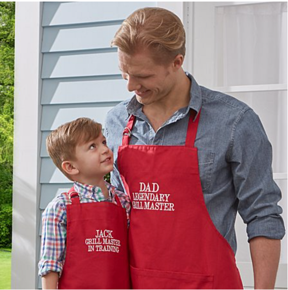 Family Fun Embroidered Grill Apron Set
