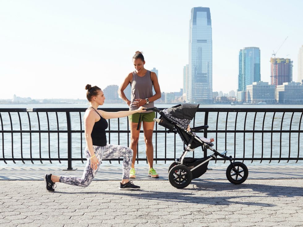postpartum stroller workout can stick 1 Motherly
