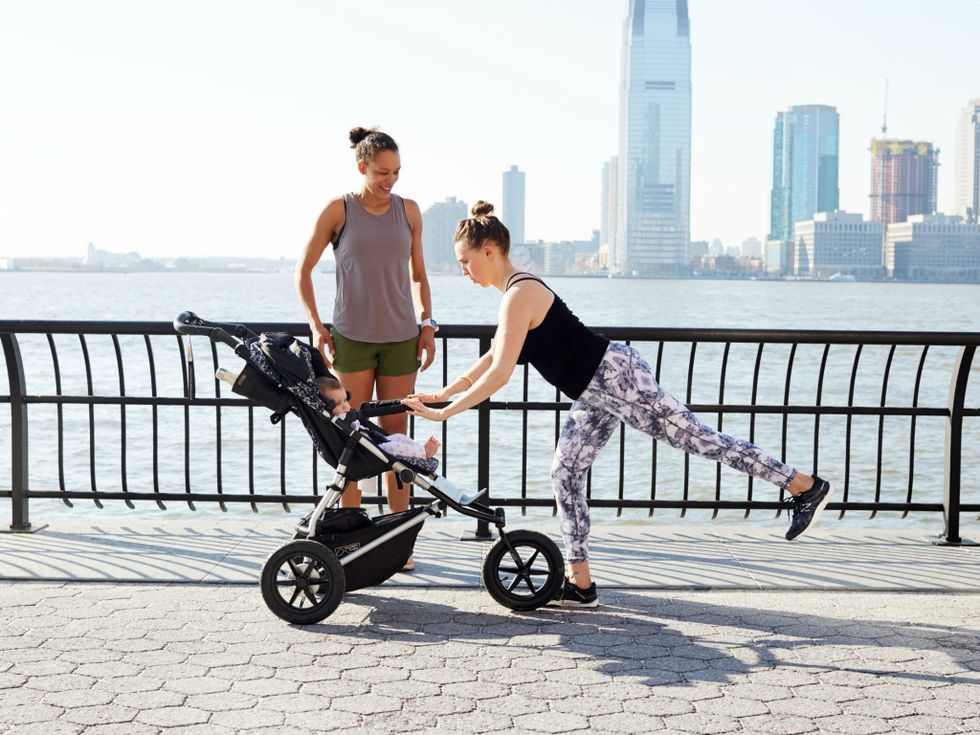 postpartum stroller workout can stick 2 Motherly