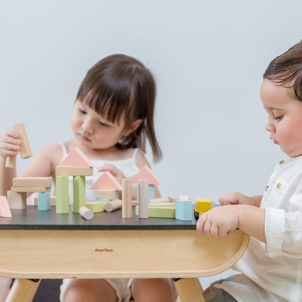Plan Toys desk and chair