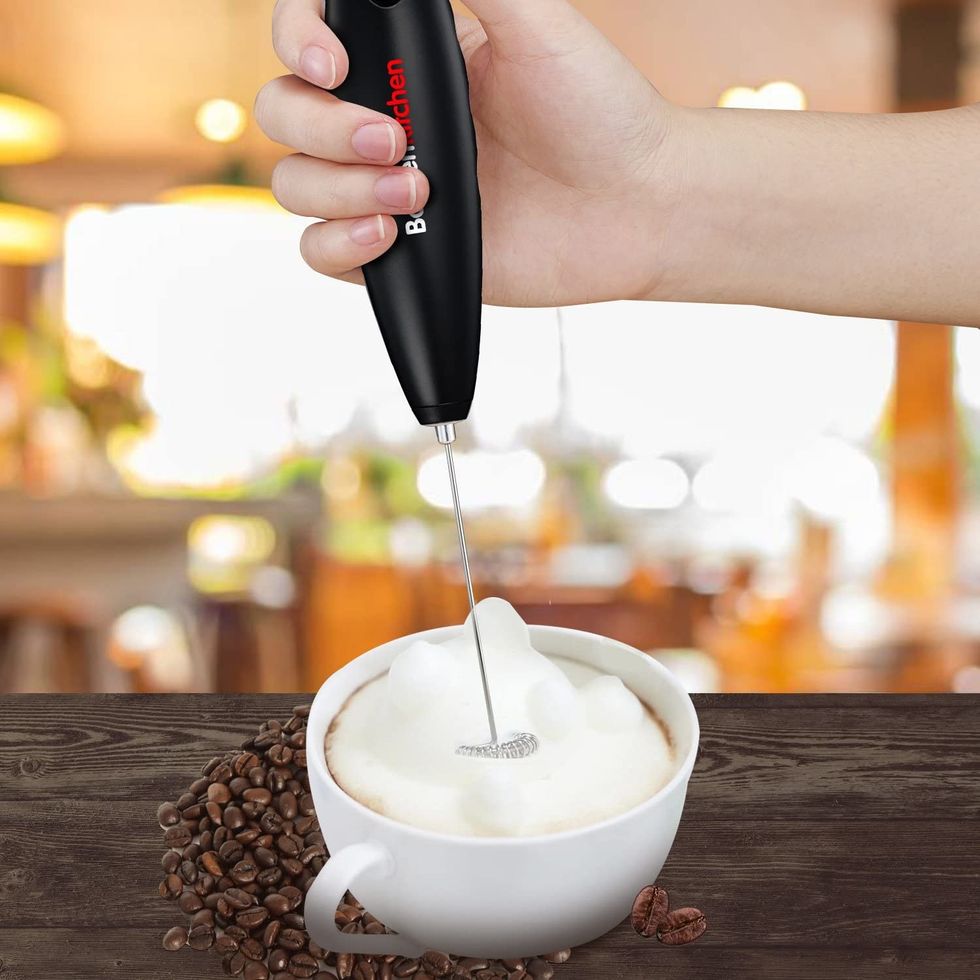 Bonsenkitchen Handheld Milk Frother, Electric Hand Foamer
