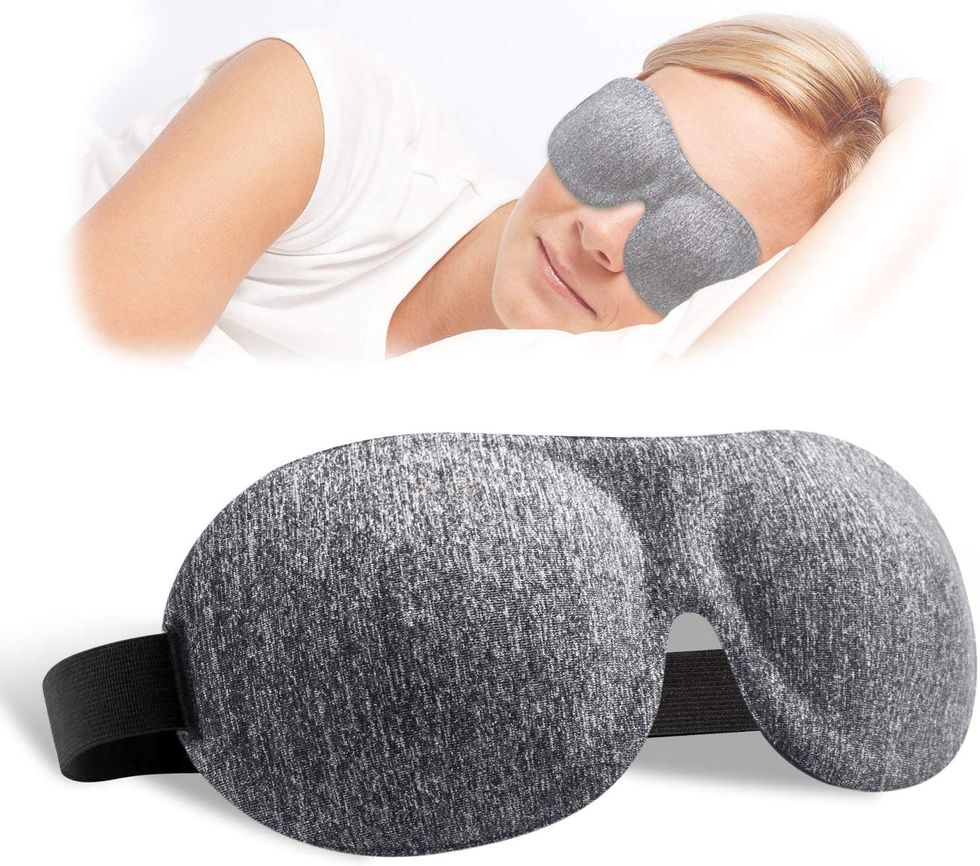 Sleep Mask, 100% Blackout 3D Contoured Sleep Eye Mask