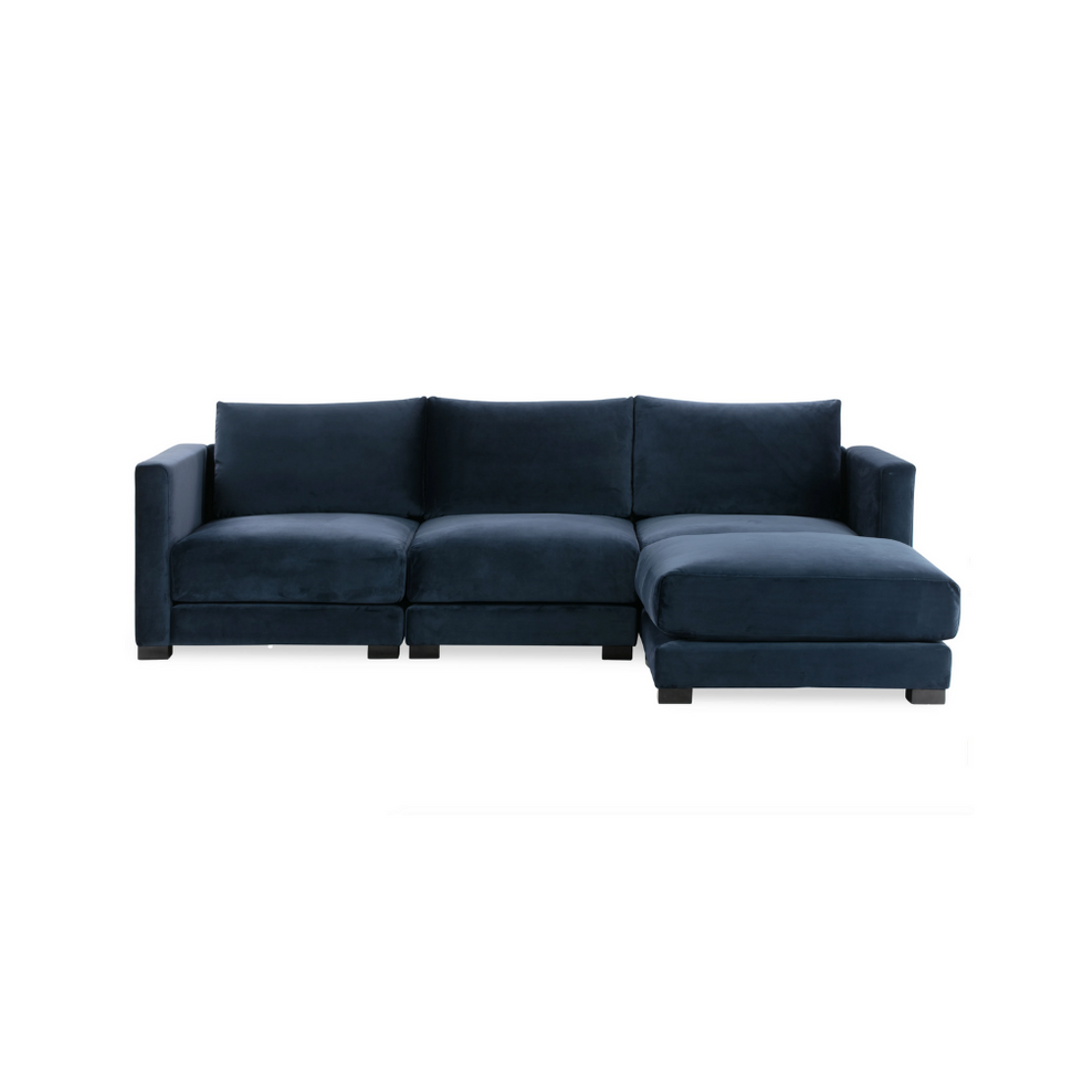 Shelby 99" Modular Sectional - Oxford Blue